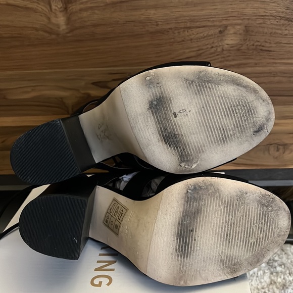 Call it Spring Asadolla peep toe block mule heels - Picture 6 of 6